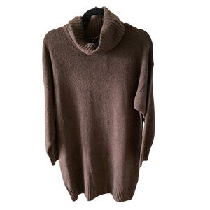 NWT Gap Brown Cowl Neck Womens Sweater Dress SP